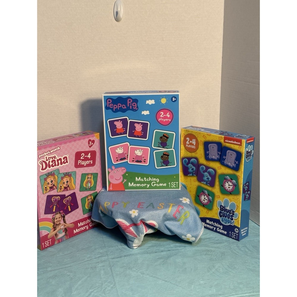 Lot Of 3‎ Matching Games Blues Clues, Peppa Pig, Love Dana 72 Piece Each Game